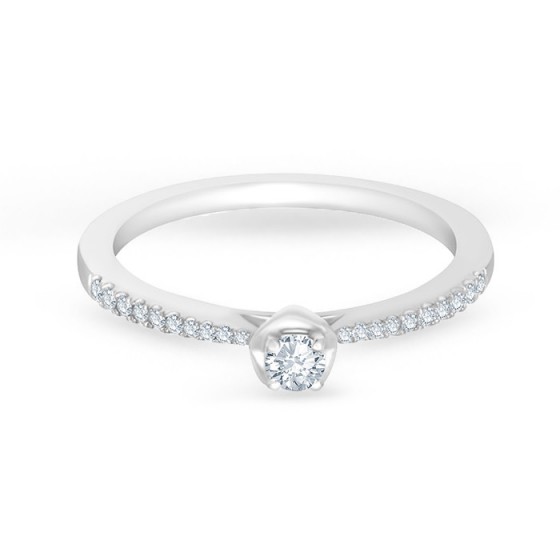 Diamond Ring Solitaire Round CWF0737