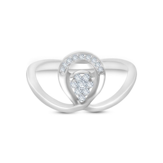 Diamond Ring Illusion Pear CWF0784