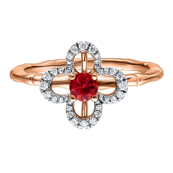Bamboo Diamond Ladies Ring CWF3389