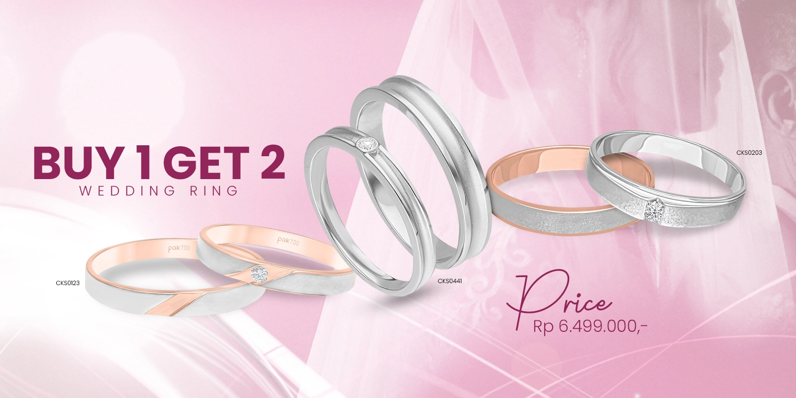 Buy 1 Get 2 Wedding Ring