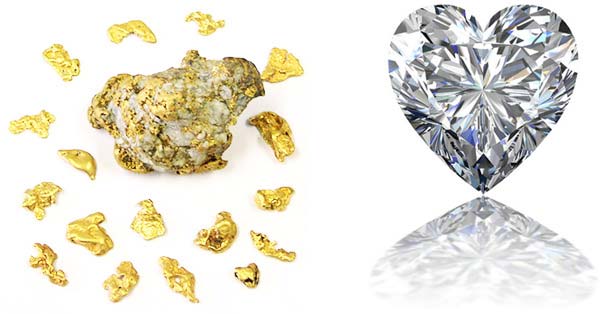 penggabungan emas dan berlian menjadi perhiasan