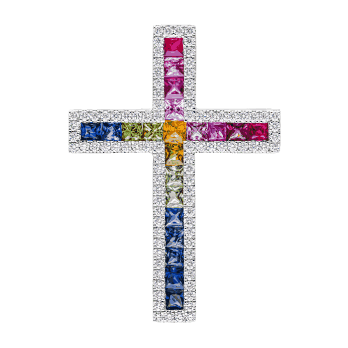 Cross Spectra Diamond Pendant LSF0178