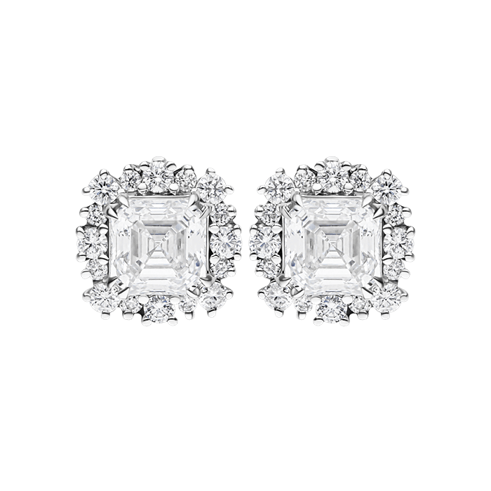 Diamond Earrings Royal Asscher AF1544