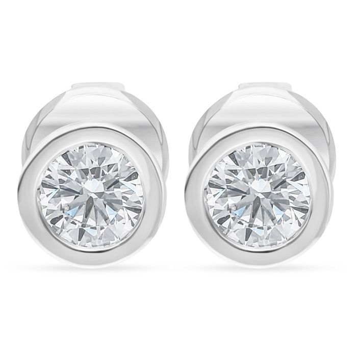 Diamond Earrings Solitaire P-DES0190