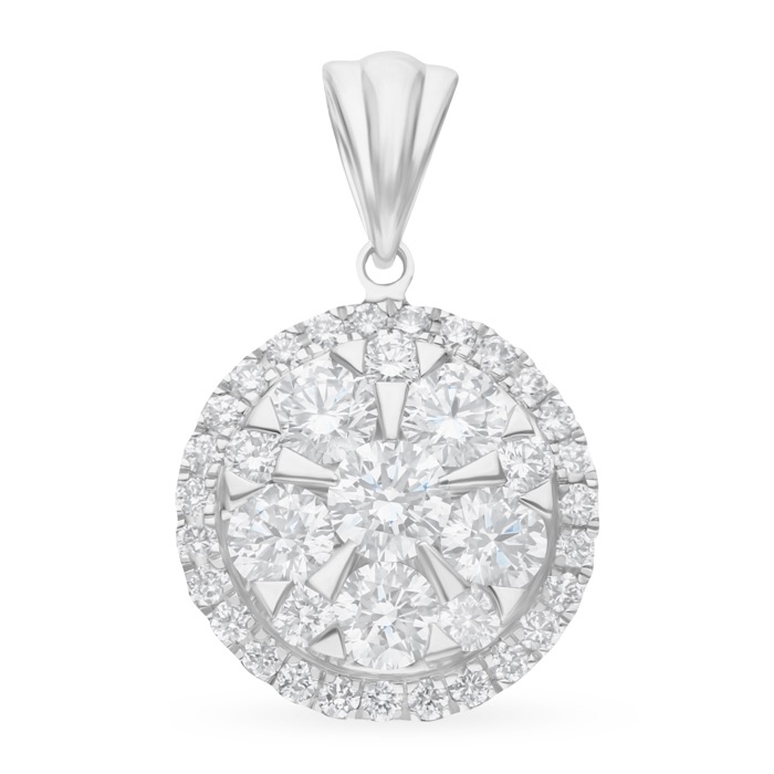 Diamond Pendant Illusion Lotus LWF0075