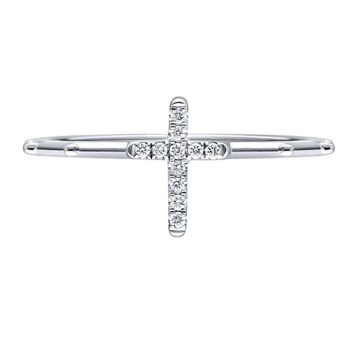 Diamond Ladies Ring Cross CWF3438