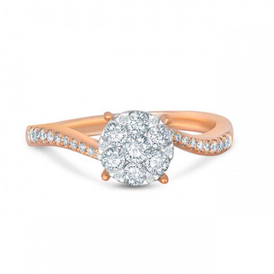 LOTUS FANCY Diamond Ladies Ring CWF0914