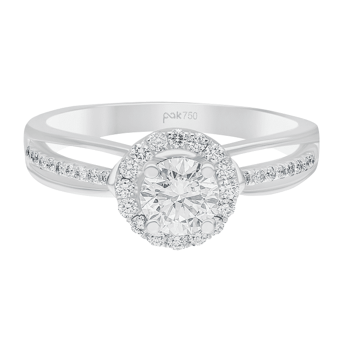 Diamond Ring Solitaire Round CWF0980