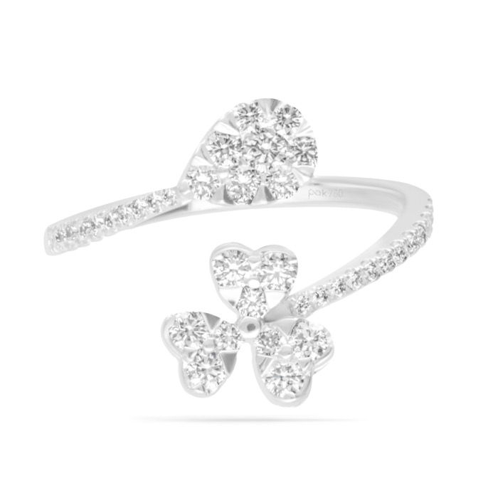 Diamond Ring Illusion Pear CWF2318