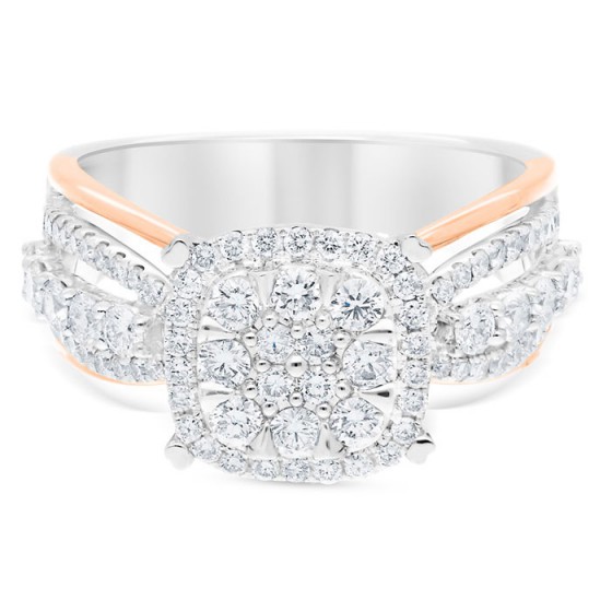 Diamond Ring Illusion Halo JDR8063