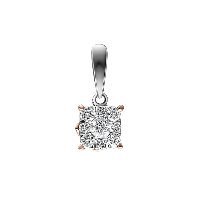 Diamond Pendant Illusion Round LWF1320