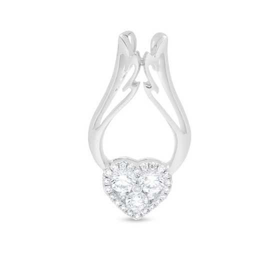 Diamond Pendant illusion Heart LWF0129