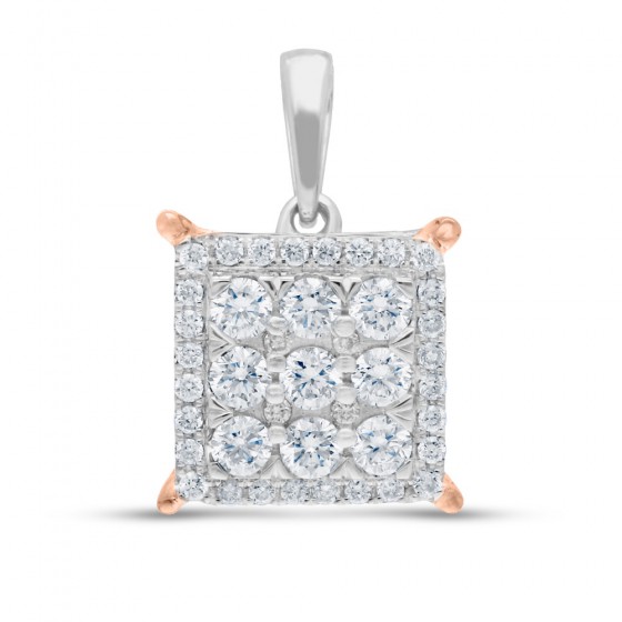 Diamond Pendant Illusion Princess LWF0441