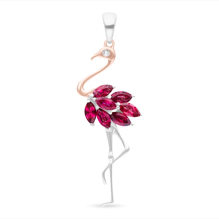 Flamingo Diamond Ladies Pendant LWF1228