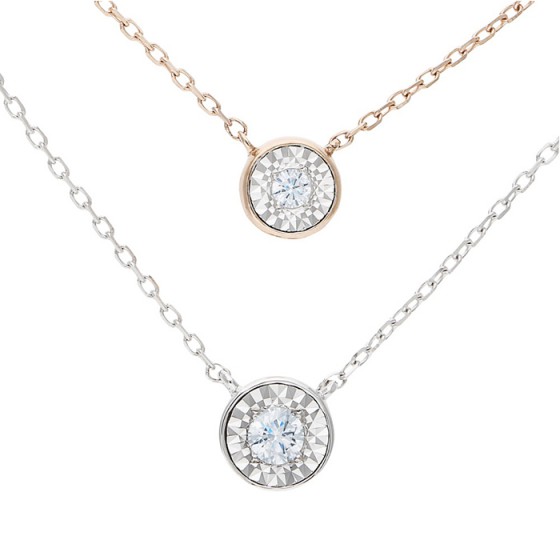 Solitaire Dual Mirage Necklace N17162