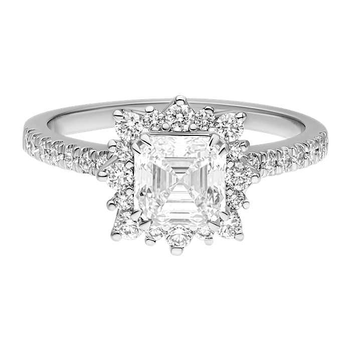 Diamond Ring Royal Asscher CWF3193