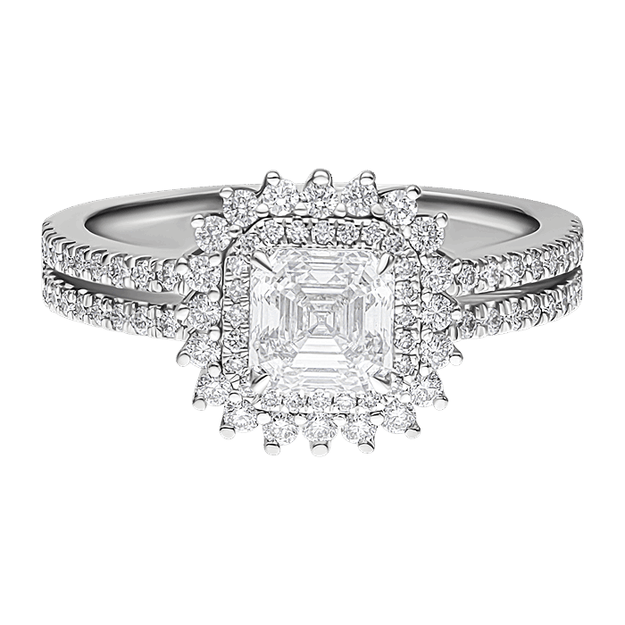 Diamond Ring Royal Asscher CWF3218