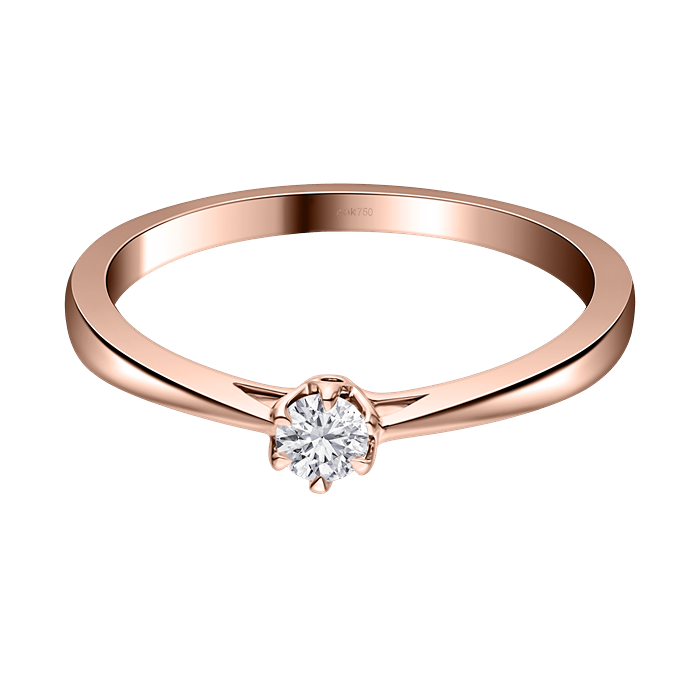 Diamond Ring Solitaire Round P-DRSS0036