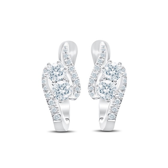 DUAL STONE Diamond Earrings AF0431