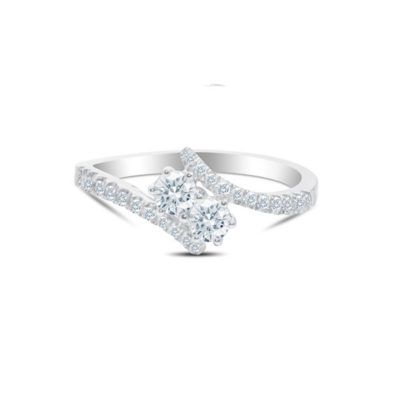 Dual Stone Ladies Ring CWF0986