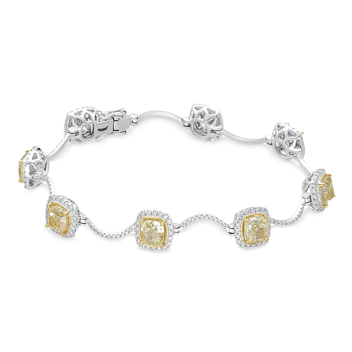 Fancy Yellow Diamond Ladies Bracelet PGR0203