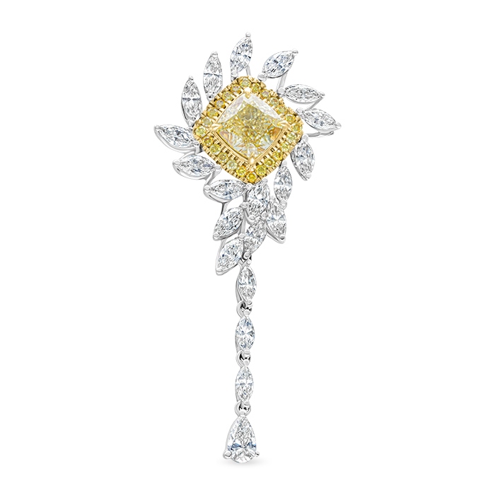 Fancy Yellow Diamond Ladies Pendant LWF1036