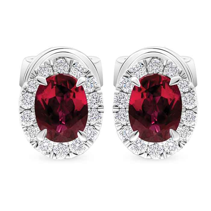 Diamond Earrings Fuchsia AF1503