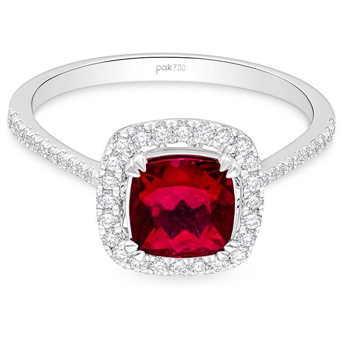 Fuchsia Diamond Ladies Ring CWF3017