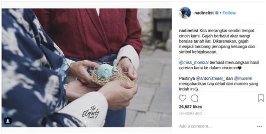 Makna Filosofis dibalik Cincin Nikah Seleb Tanah Air