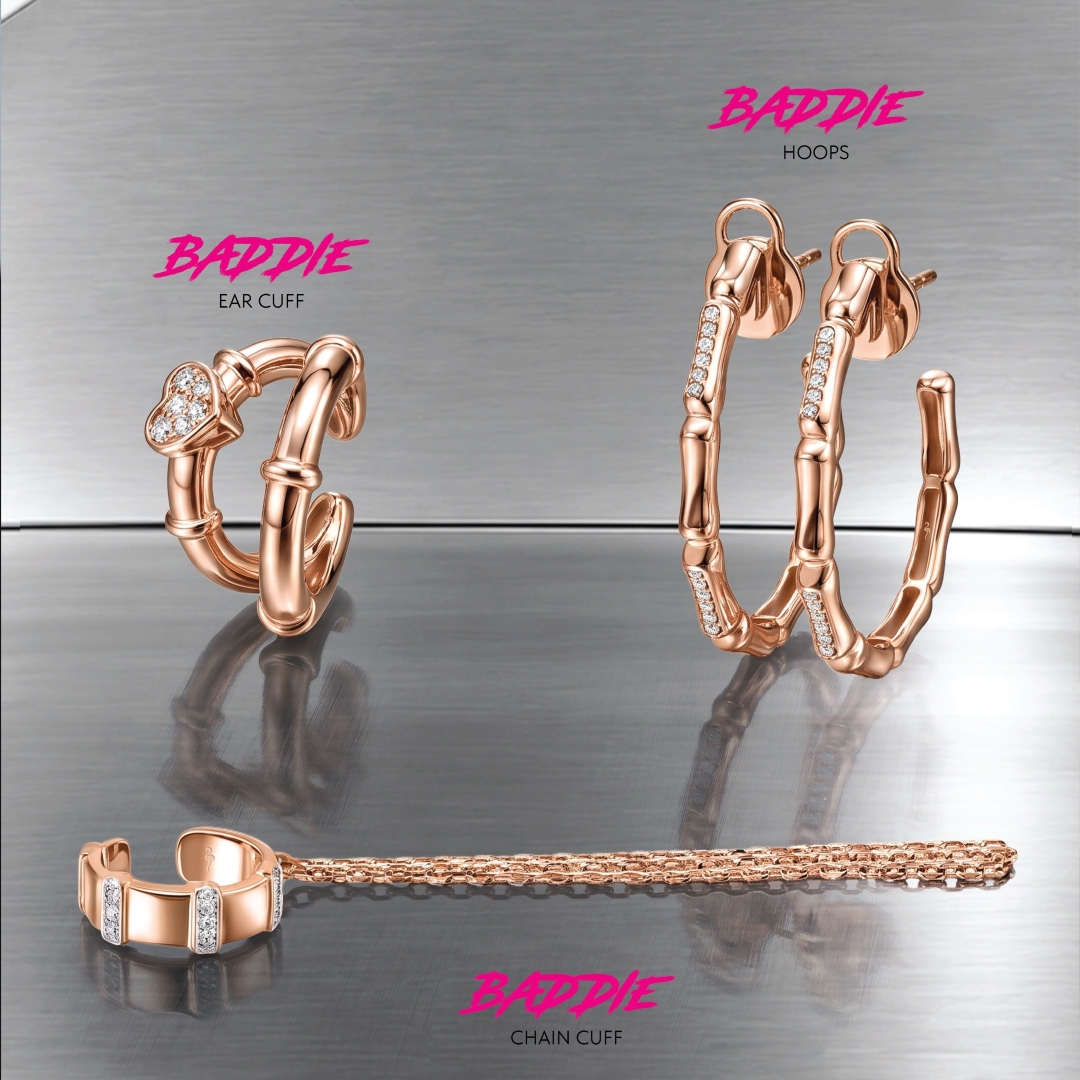 baddie collection, model perhiasan terbaru, model anting terbaru, cuff, ear cuff, bangle, 