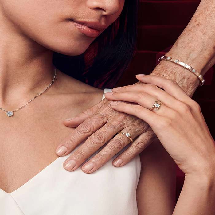 Diamond Ladies Ring Bamboo CWS0556