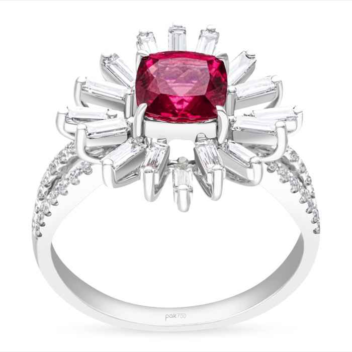 Fuchsia Diamond Ladies Ring CWF2874