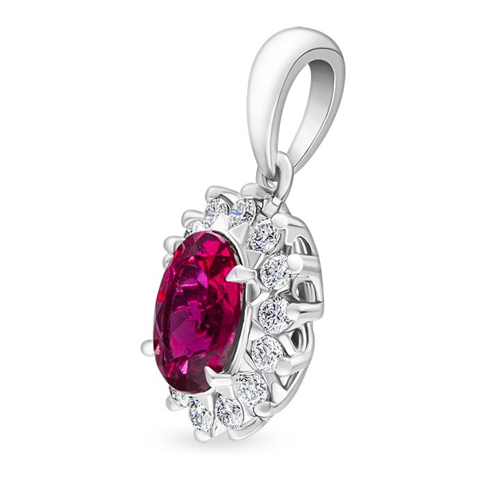 Fuchsia Diamond Ladies Pendant LWF1246