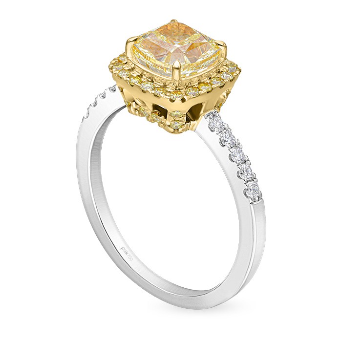 Fancy Yellow Diamond Ladies Ring CWF2582