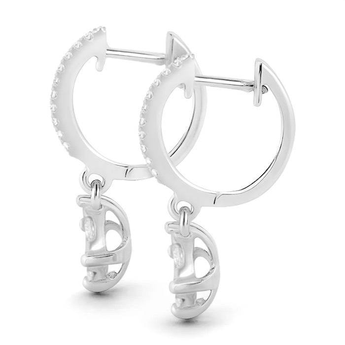 Diamond Earrings Illusion Round AF0302