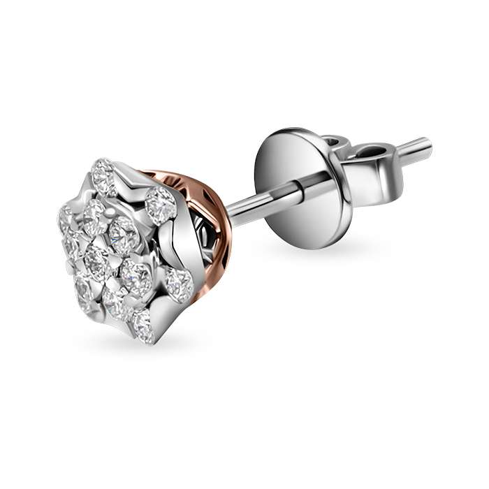 Diamond Earrings Illusion Round AF1412