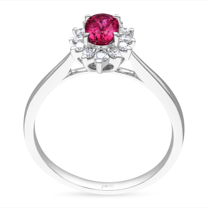 Fuchsia Diamond Ladies Ring CWF2876