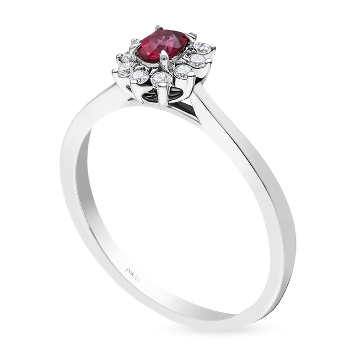 Fuchsia Diamond Ladies Ring CWF2877