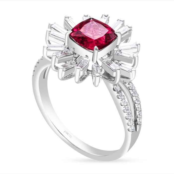 Fuchsia Diamond Ladies Ring CWF2874