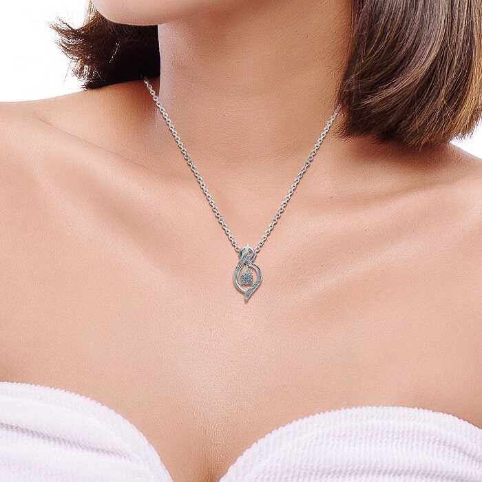 Diamond Pendant Illusion Lotus LWF0290