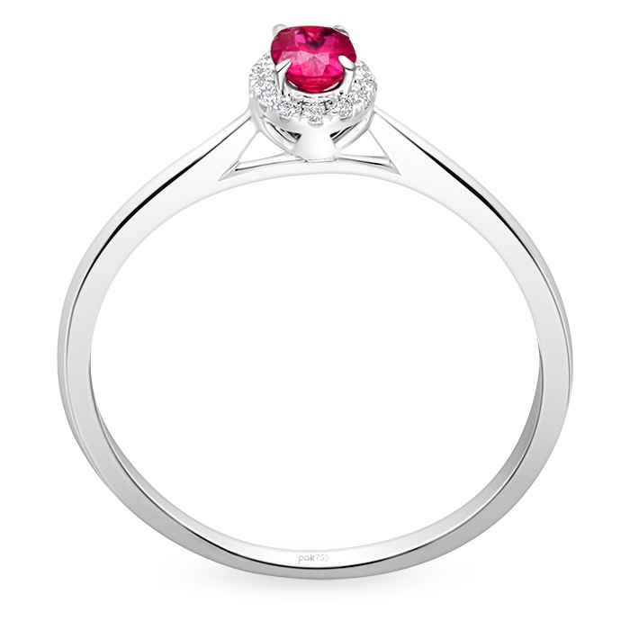 Fuchsia Diamond Ladies RIng CWF3093