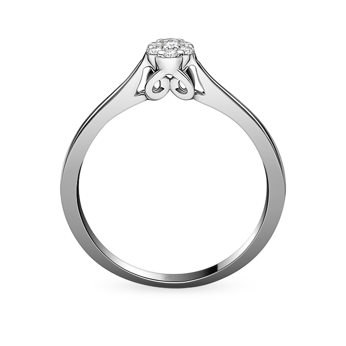 Diamond Ring Illusion Round CWF3055