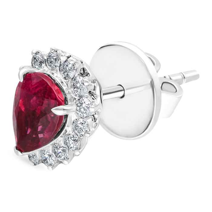 Fuchsia Diamond Ladies Earrings AF1395