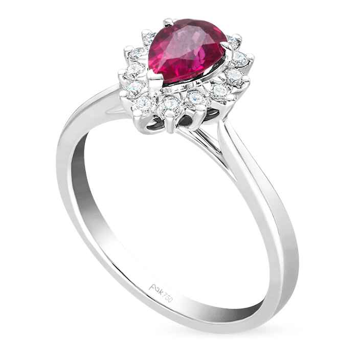 Fuchsia Diamond Ladies Ring CWF2878