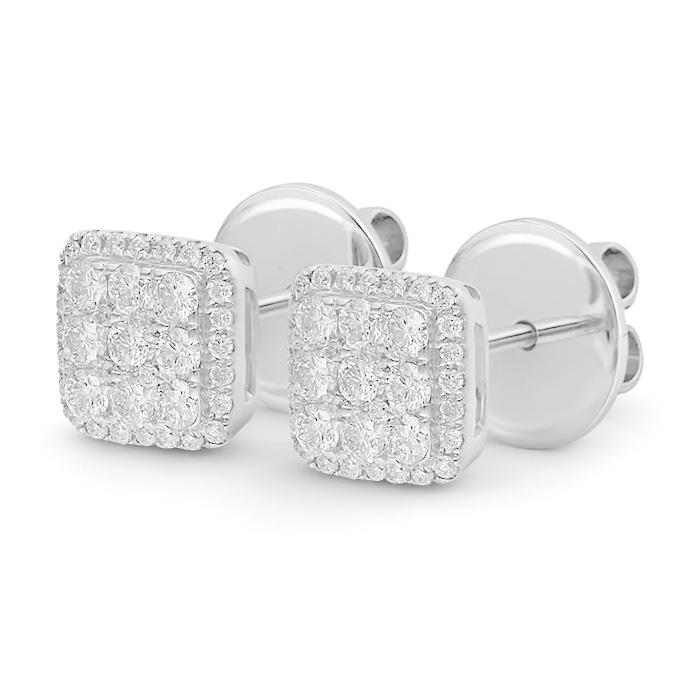 Diamond Earrings Illusion Princess AF0405