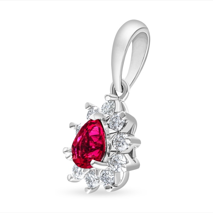 Fuchsia Diamond Ladies Pendant LWF1328