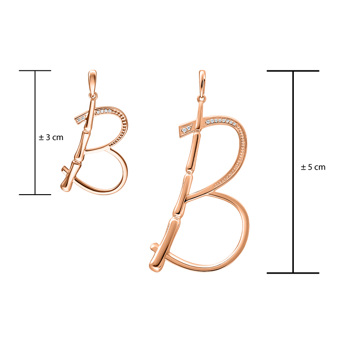 Alphabet Bamboo Pendant S135-LWF1501-B Alphabet Bamboo Pendant S135-LWF1501-B