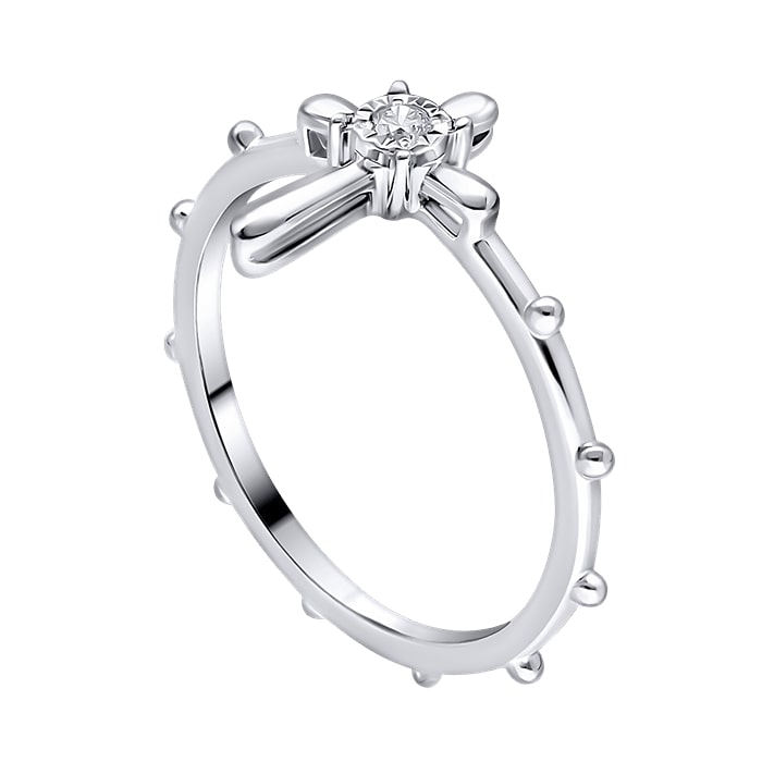 Diamond Ladies Ring Cross CWS0538
