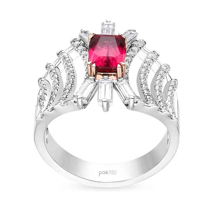 Fuchsia Diamond Ladies Ring CWF2885