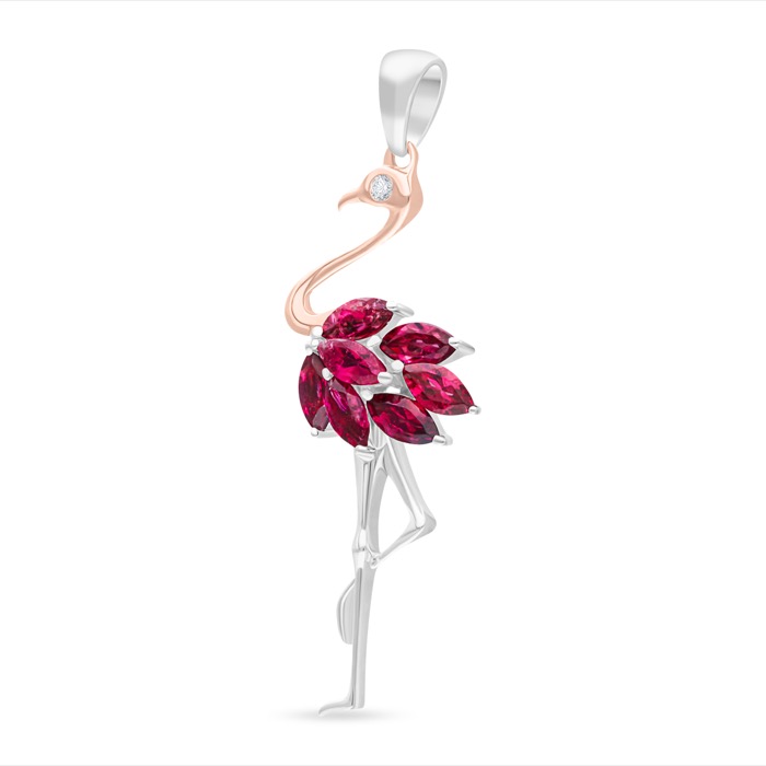 Flamingo Diamond Ladies Pendant LWF1228